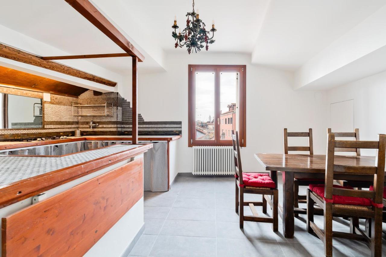 Ferienwohnung Ponte Di Rialto Penthouse With Panoramic Terrace Venedig Exterior foto