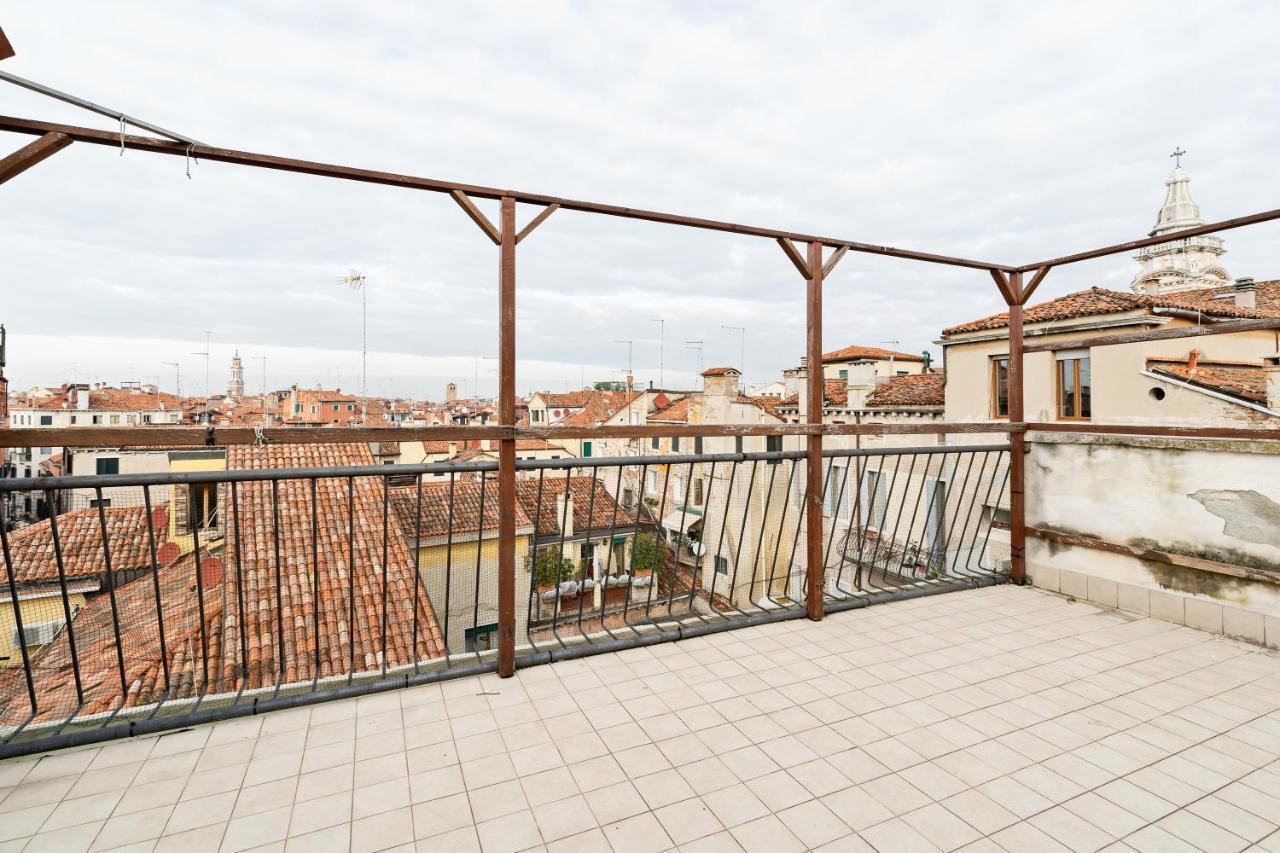 Ferienwohnung Ponte Di Rialto Penthouse With Panoramic Terrace Venedig Exterior foto