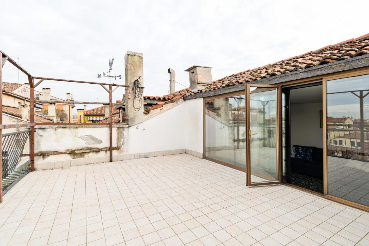 Ferienwohnung Ponte Di Rialto Penthouse With Panoramic Terrace Venedig Exterior foto